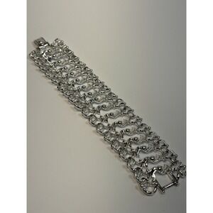 Bracelet Elegant Chain Silver Tone Vintage Sarah Coventry‎